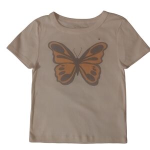 American Eagle Outfitters Beige Butterfly Tee NWT